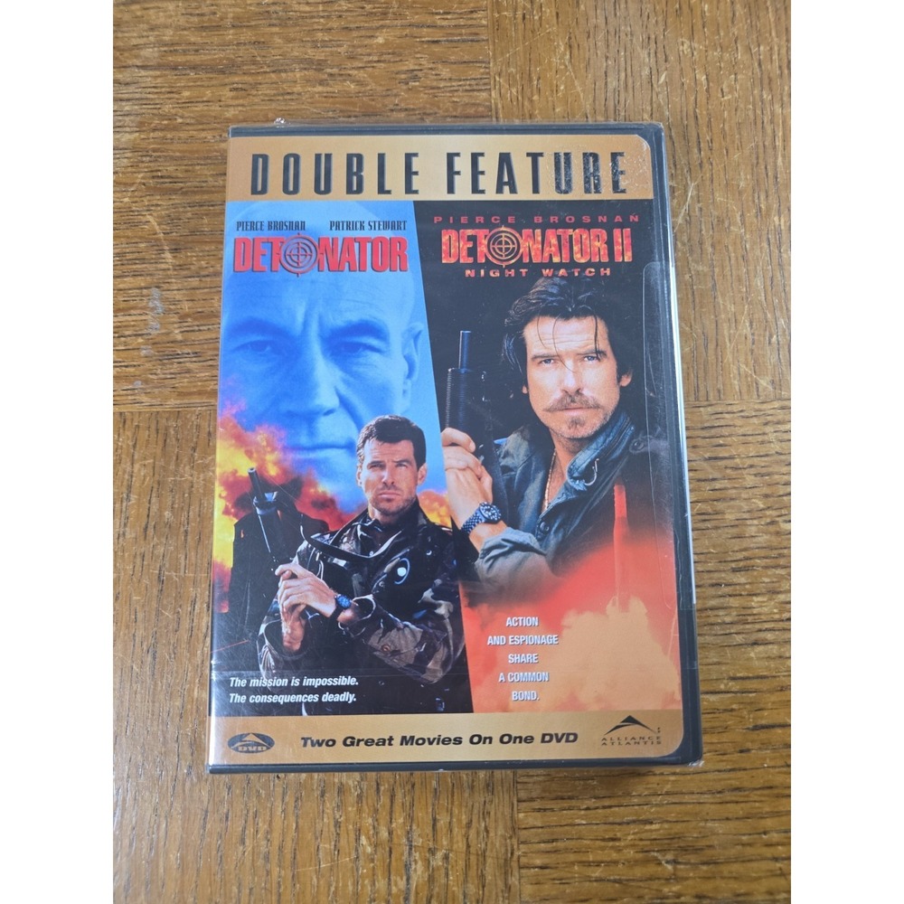 Detonator / Detonator II DVD Double feature - Pierce Brosnan Rare OOP NEW SEALED